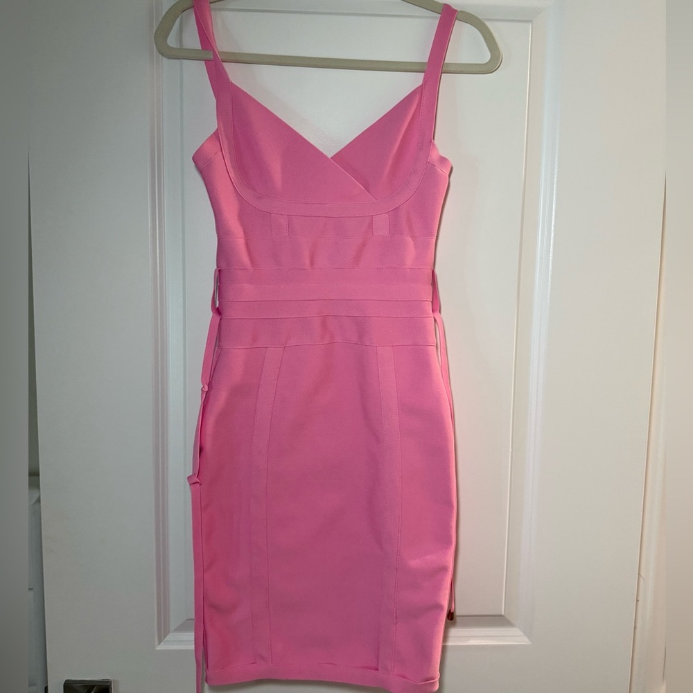 Pink bandage dress